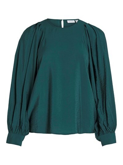 VILA VIFINA O-NECK L/S TOP/SU Ponderosa Pine 14091349