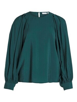 VILA VIFINA O-NECK L/S TOP/SU Ponderosa Pine 14091349