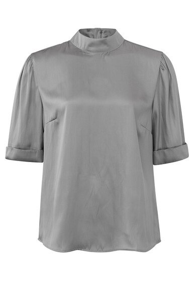 YaYa Turtle top w. puff slv QUILL GREY 01-701143-310