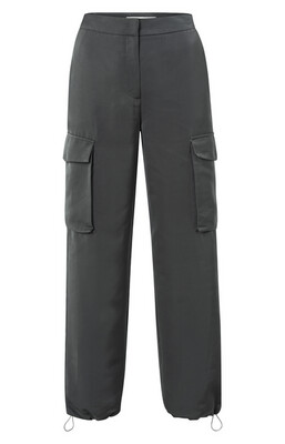 YaYa Wide leg trousers with cargo p PINSTRIPE GREY 01-301094-310