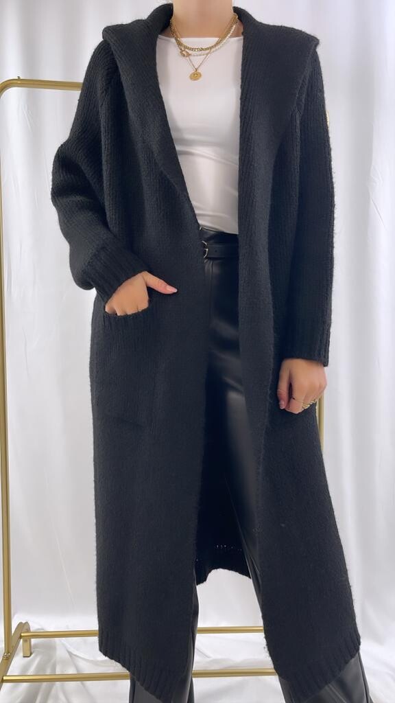 Nameless Vest capuchon black 1402