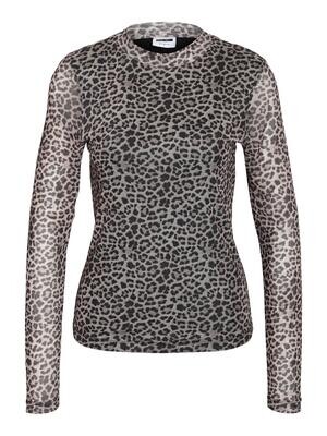 Noisy May NMCARRIE L/S HIGHNECK TOP JRS Oatmeal/LEO 27024313