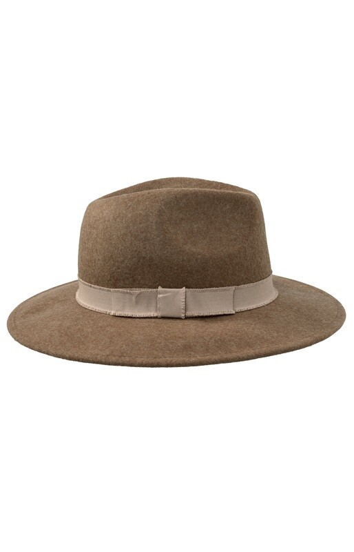 YaYa Winter Wool Fedora COCA MOCHA BROWN 03-301007-310