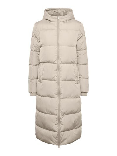Pieces PCBEE NEW ULTRA LONG PUFFER JACKET : cream 17127426