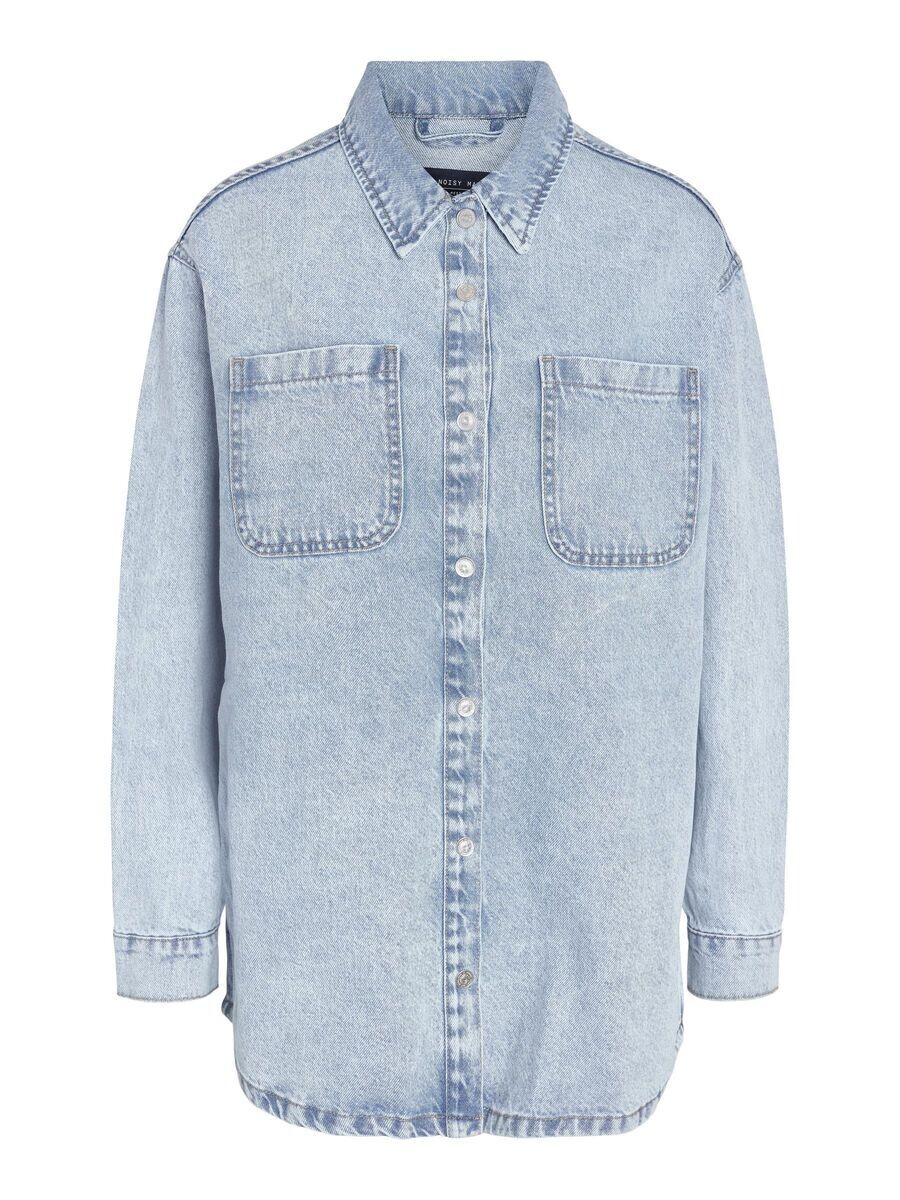 Noisy May NMALVA L/S DENIM SHACKET AZ352LB NO: Light Blue Denim 27029311