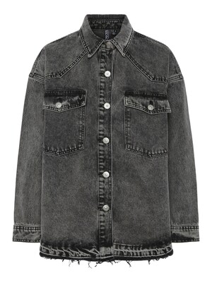 Pieces PCNORA LS DENIM SHIRT D2D Grey Denim 17149707