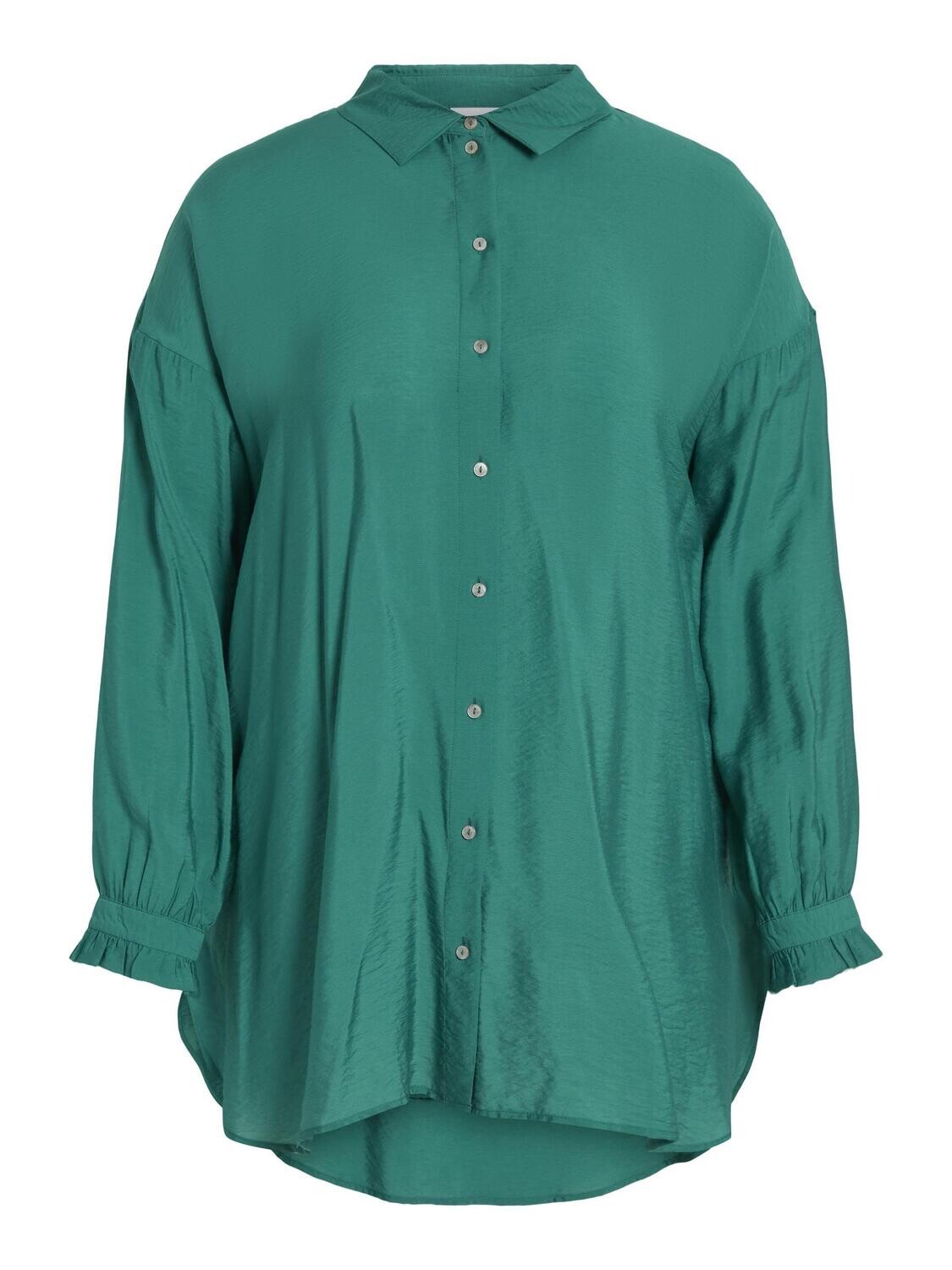 Bestseller Vila VIMANDY L/S LONG SHIRT/CUR Ultramarine Green 14093258