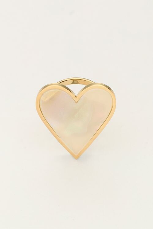 My Jewellery Ring heart white goud MJ10670