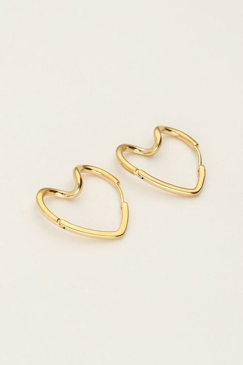 My Jewellery Earring swirl heart goud MJ10308