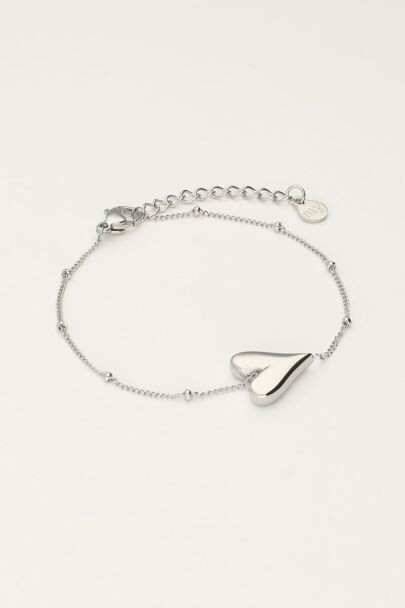 My Jewellery Bracelet heart horizontal zilver MJ10152