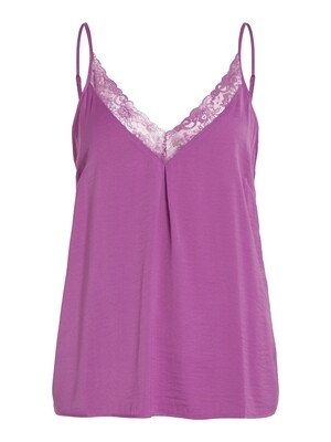 Vila VICAVA V-NECK LACE SINGLET- NOOS Cattleya Orchid 14084535