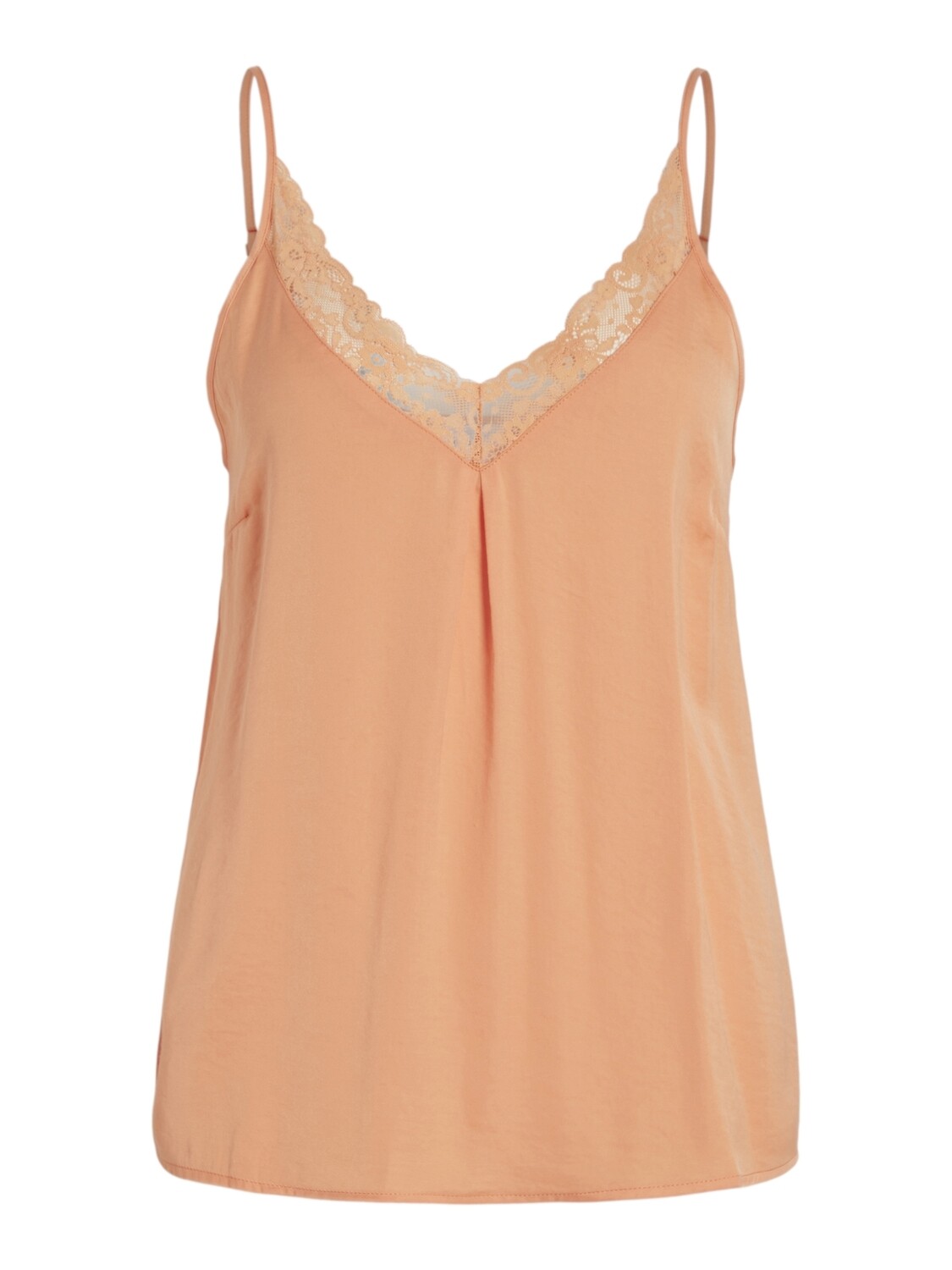 Vila VICAVA V-NECK LACE SINGLET- NOOS Shell Coral 14084535