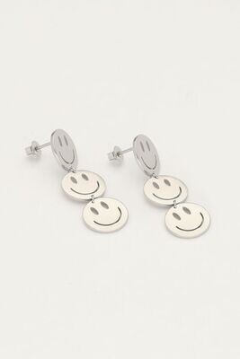 My Jewellery Earrings smiley small zilver MJ10162