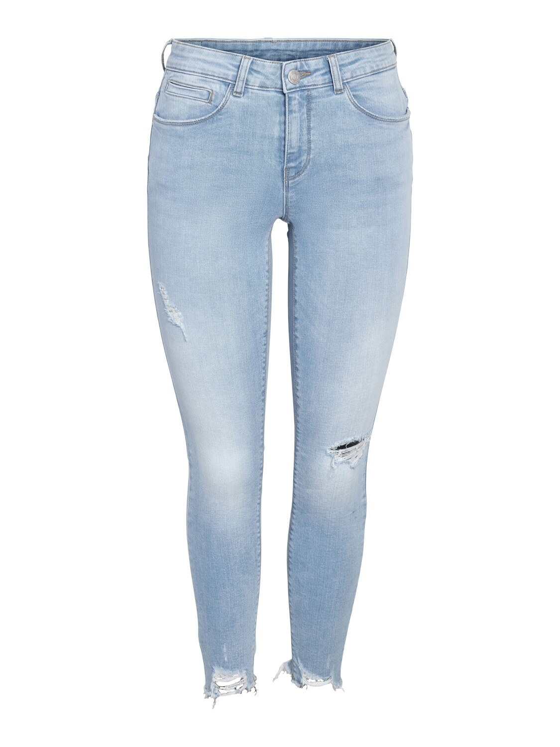 Noisy May NMKIMMY NW DESTROY ANK SKNY AZ370LB: Light Blue Denim 27030527