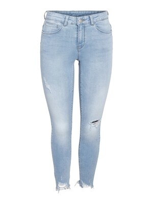 Noisy May NMKIMMY NW DESTROY ANK SKNY AZ370LB: Light Blue Denim 27030527