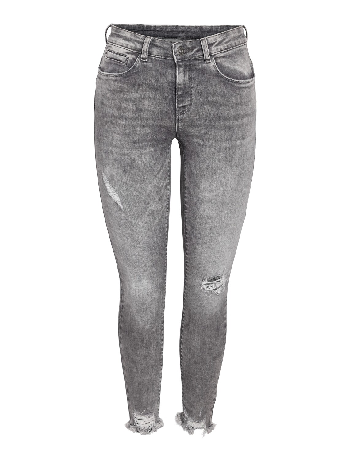 Noisy May NMKIMMY NW DESTROY ANK SKNY AZ368MG: Medium Grey Denim 27030525