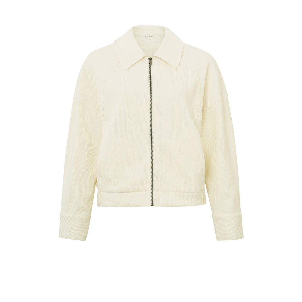 Yaya Oversized jersey jacket with c IVORY WHITE 01-519027-403