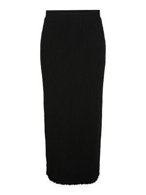 Pieces PCALICIA HW ANKLE SLIT SKIRT BC Black 17145704