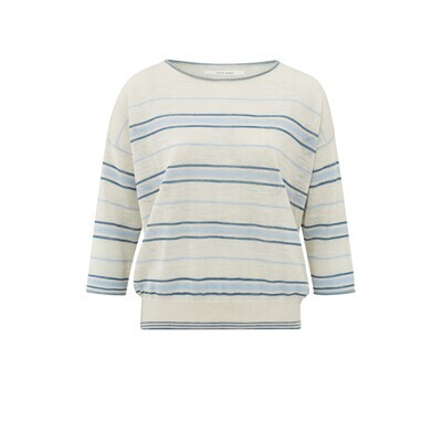 Yaya Striped sweater BEIGE DESSIN 01-000359-404