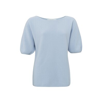 Yaya Puff short sleeve sweater XENON BLUE 01-000181-404
