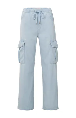 Yaya Cargo denim LIGHT BLUE DENIM 01-311057-405