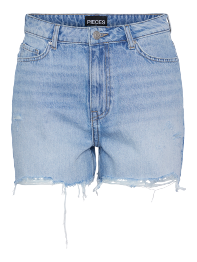 Pieces PCSUMMER HW DEST LB SHORTS NOOS Light Blue Denim 17146747