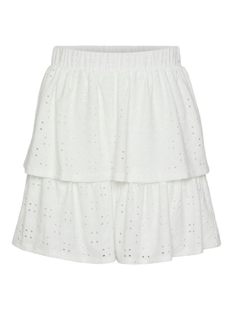 Pieces PCMIMI HW SHORT SKIRT BC Bright White 17145523, Size: XS