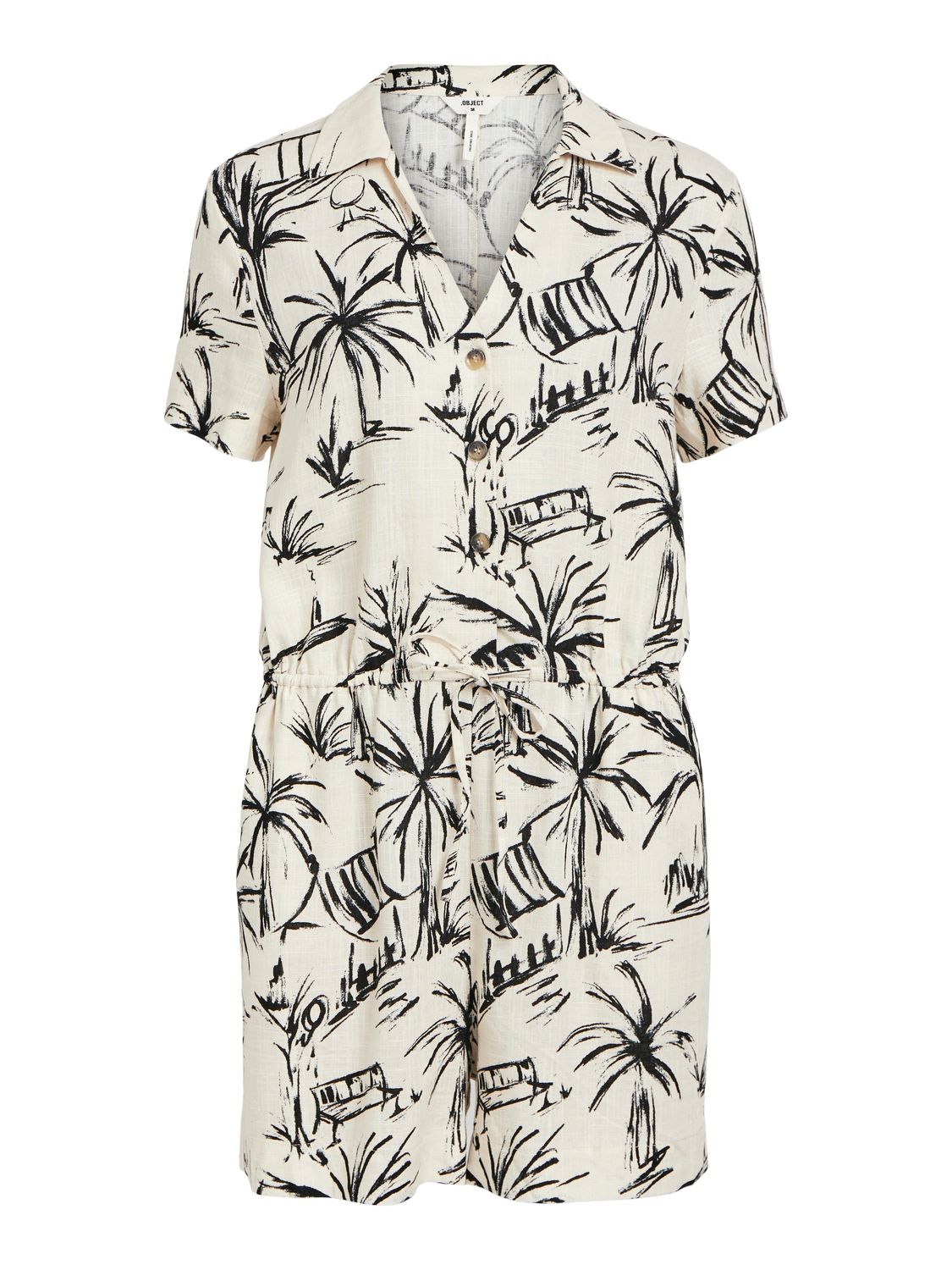 Object OBJVIGGA S/S PLAYSUIT 132 Sandshell/Black 23043956