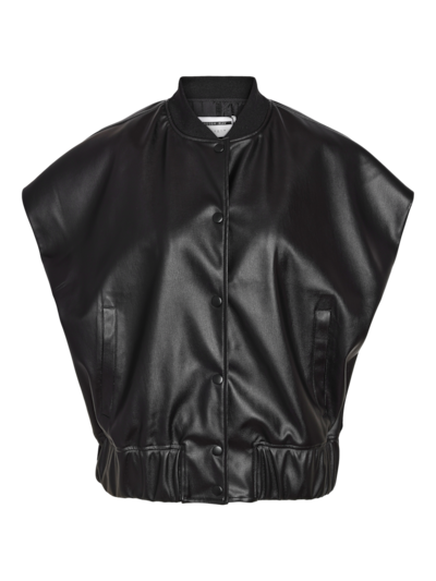 Noisy May NMCAJA PU BOMBER VEST Black 27031294