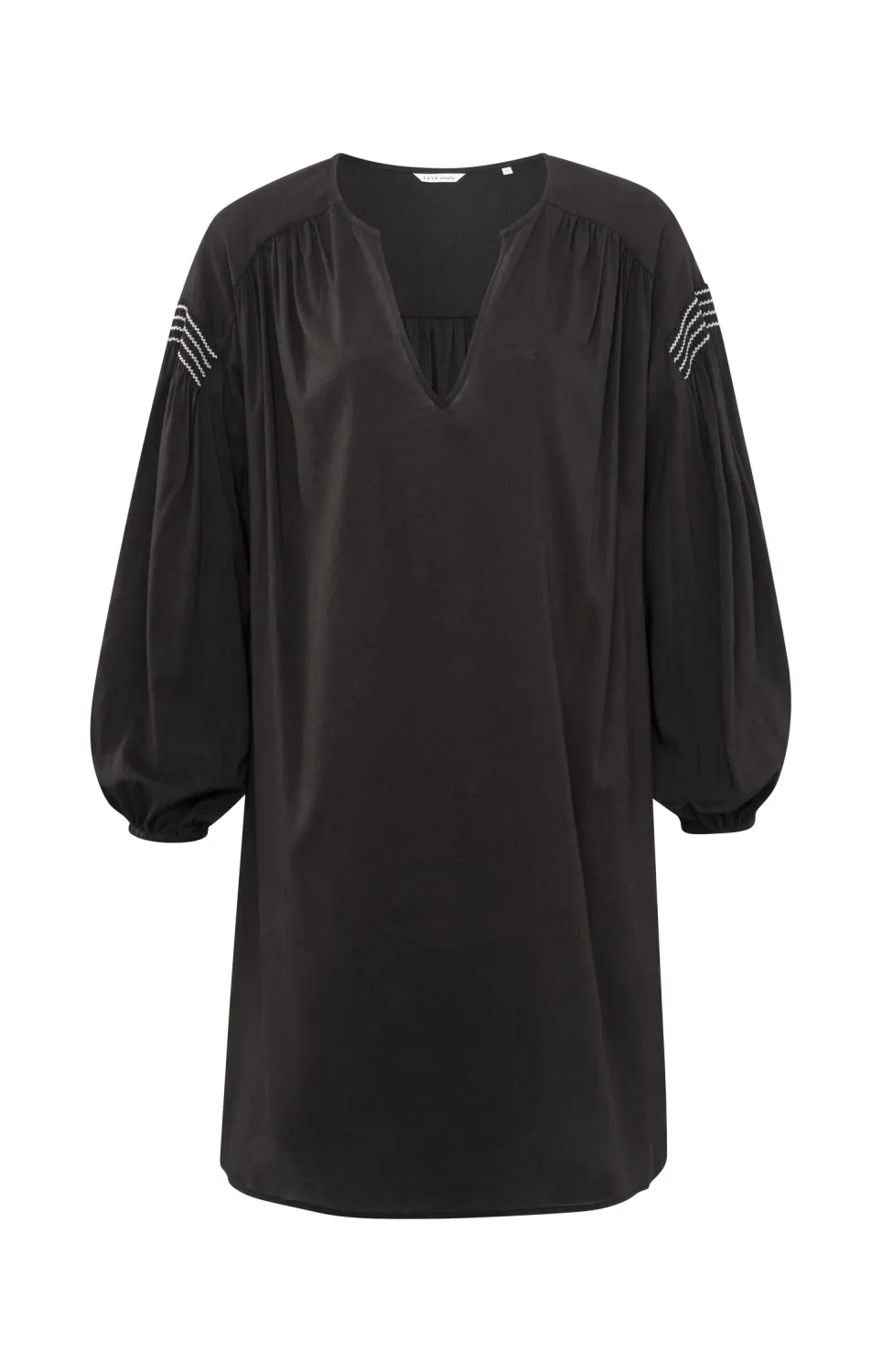 Yaya Longsleeve kaftan dres LICORICE BLACK 01-601140-406