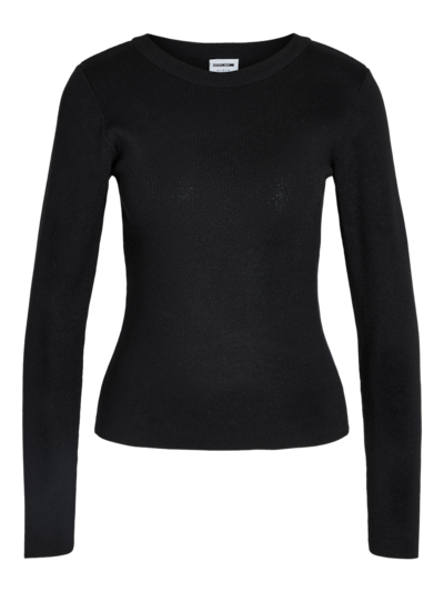 Noisy May NMJAZ L/S O-NECK KNIT FWD NOOS Black/OATMEAL 27028629