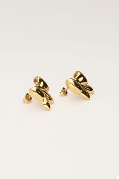 My Jewellery Earstuds medium bow Gold MJ11255, Size: OS