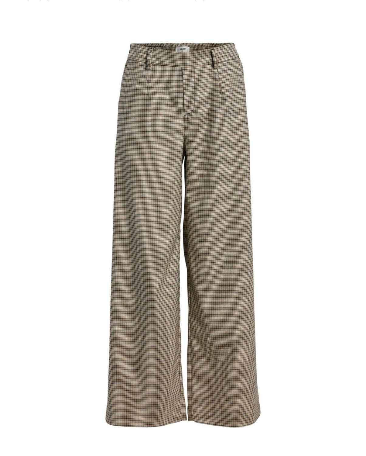 Object OBJLISA WIDE PANT AOP NOOS beige 23040544