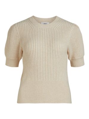 Object OBJELINOR KNIT 2/4 PULLOVER PB12 beige 23039193