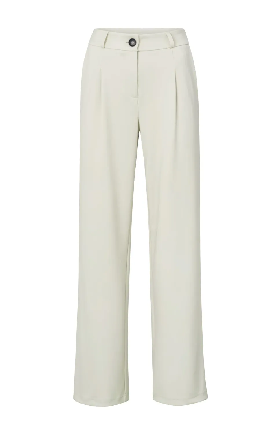 Yaya Jersey wide leg trousers w. pl MOONSTRUCK GREY 01-309135-407