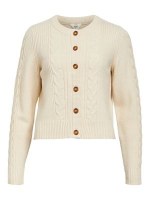 Object OBJDORIS RE L/S KNIT CARDIGAN NOOS Sandshell/Melange 23044626
