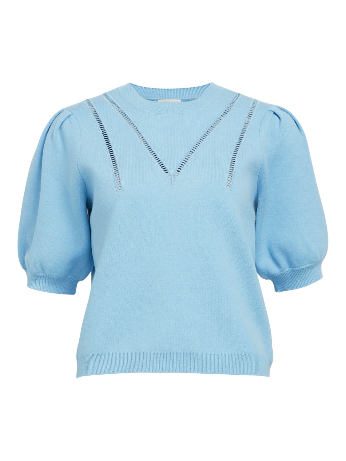 Object OBJVARI KNIT 2/4 RE KNIT PULLOVER 1: Airy Blue 23044918