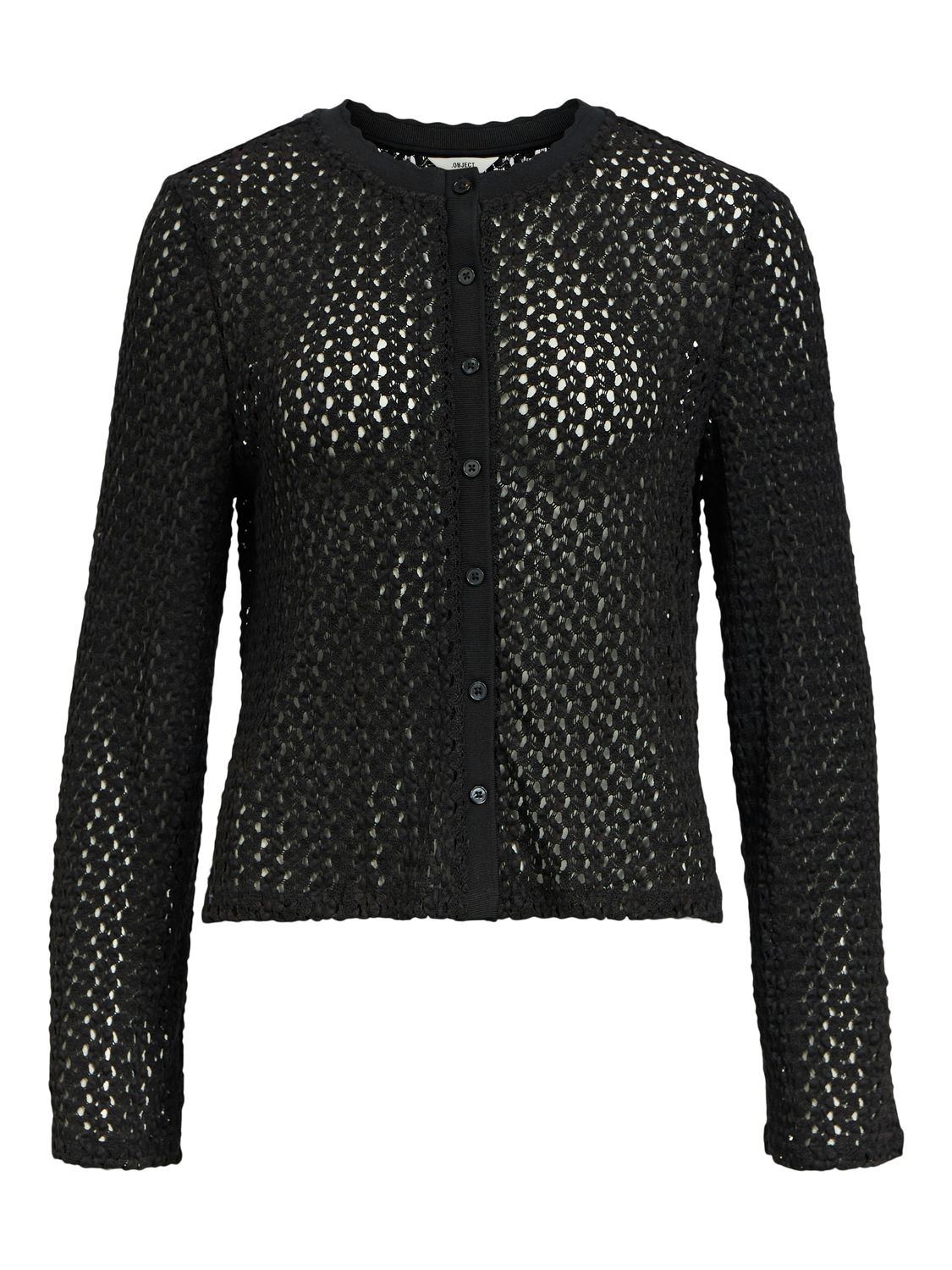 Object OBJHELENA L/S CARDIGAN 134 Black 23045023