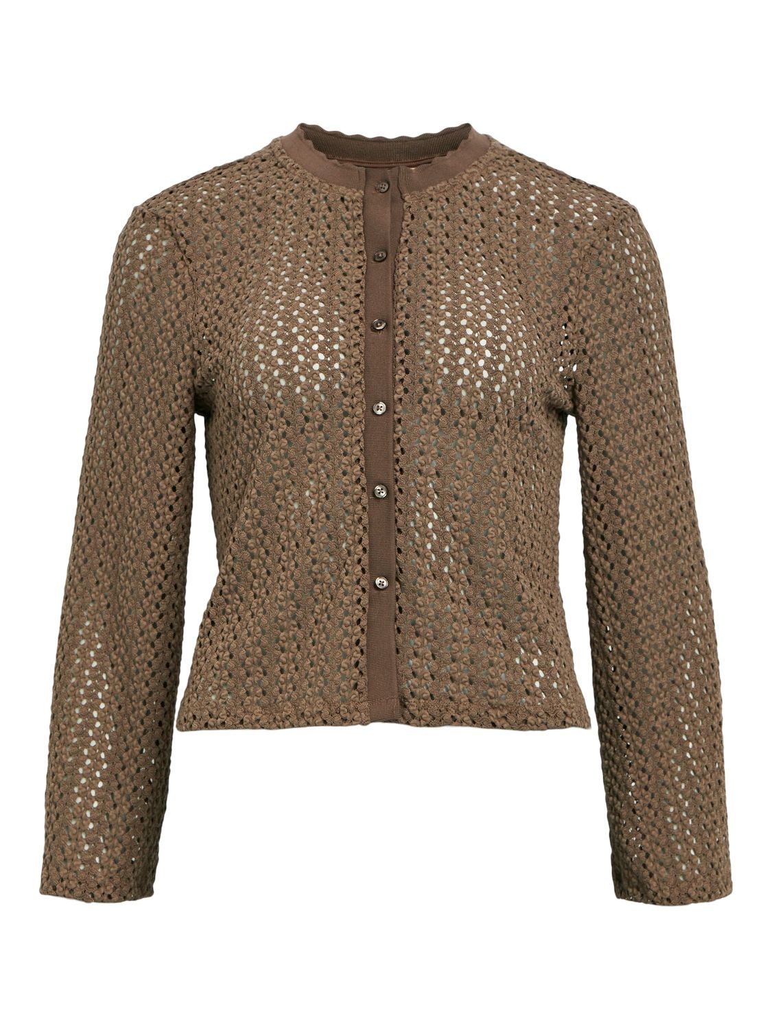 Object OBJHELENA L/S CARDIGAN 134 Mole 23045023