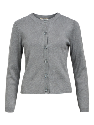 Object OBJESTER SLI L/S KNIT CARDIGAN NOOS Medium Grey Melange 23044627