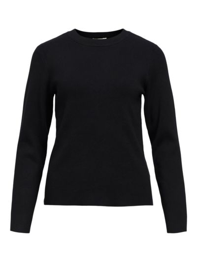 Object OBJESTER SLI L/S KNIT PULLOVER NOOS Black 23044243