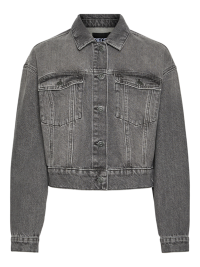 Pieces PCNYNNE DENIM JACKET Grey Denim 17151507