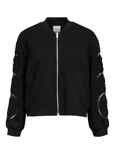 Object OBJDORINA LO L/S SWEAT BOMBER E PA : Black 23045850