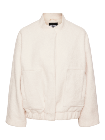 Pieces PCJENNY LS LOOSE BOMBER MM Birch 17150566