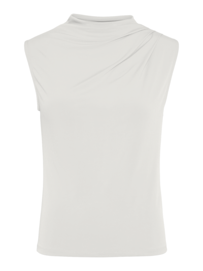 Pieces PCMADISON SL DRAPED TOP NOOS BC Cloud Dancer 17151143