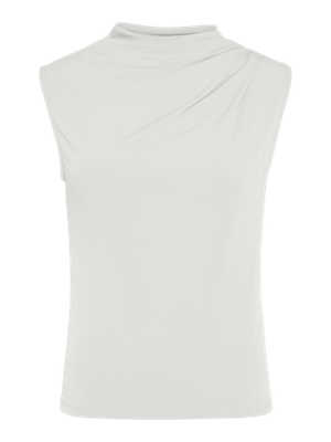 Pieces PCMADISON SL DRAPED TOP NOOS BC Cloud Dancer 17151143