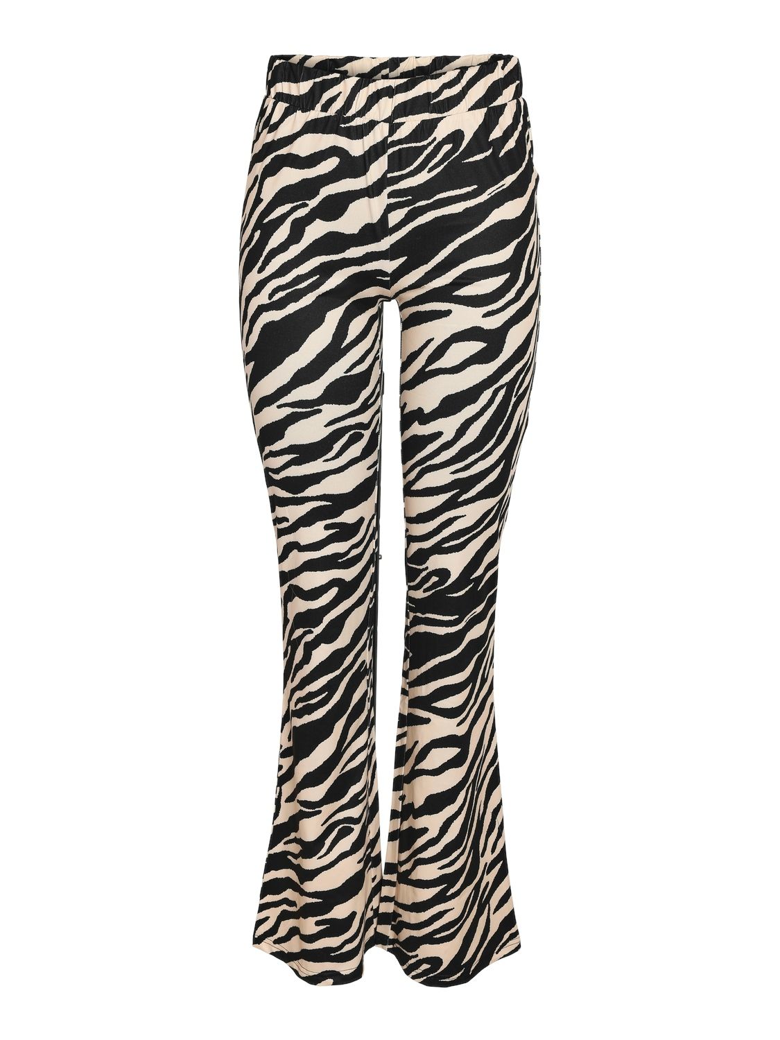 Noisy May NMDESTINY H/W FLARED PANTS S* Black/ZEBRA 27030643