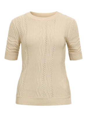 Object OBJFRIELLA KNIT S/S SLI PULLOVER 13: Treetop/Gold lurex 23044952