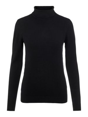 Object OBJTHESS L/S ROLLNECK KNIT PULLOVER: Black 23033228