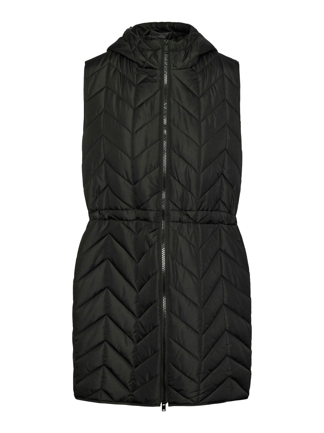 Pieces PCJASMIN SL LONG VEST MM Black 17150583